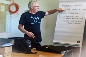 Fotoworkshop ORPLID Darmstadt – Workshopleiter Jürgen Wolf erklärt die Agenda